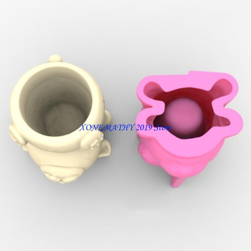 Gardening Tools Unique - F42F Molde silicone para vasos suculentos
