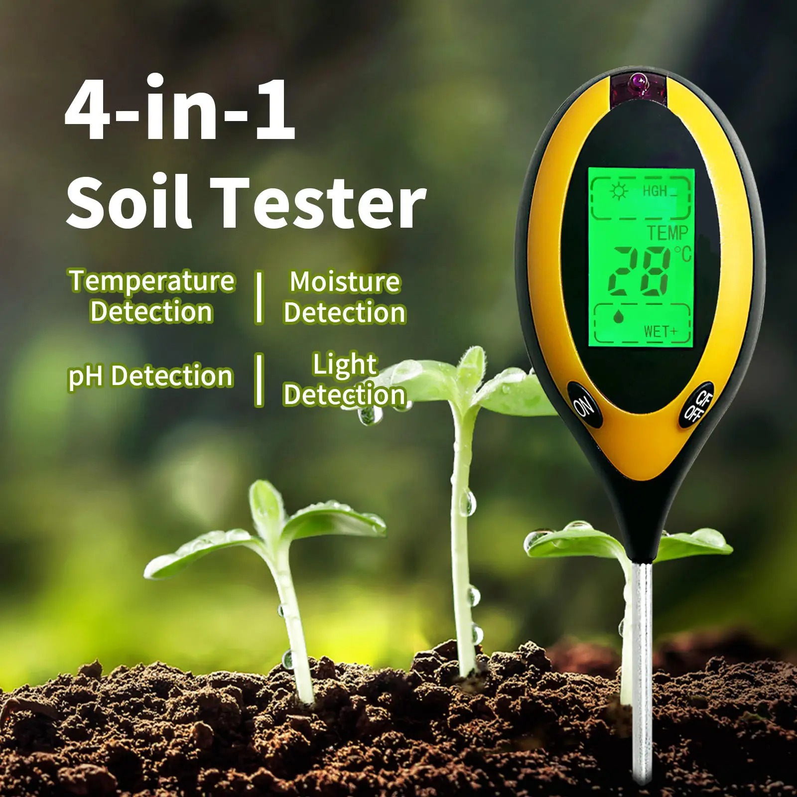 Soil Ph Meter - Testador portátil de ph do solo