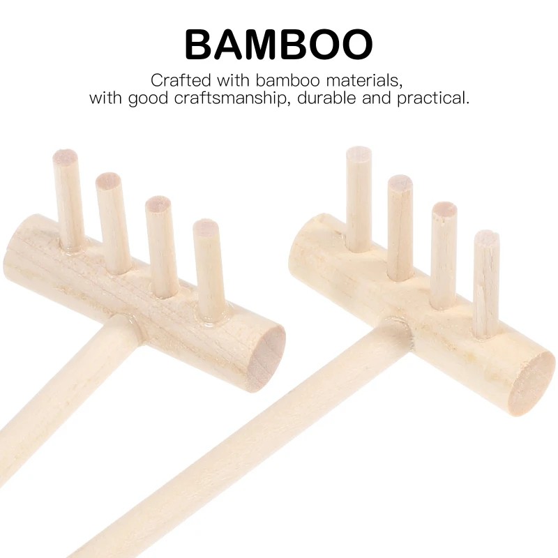 Zen Gardening Tools - Conjunto de 6 Mini Rakes de