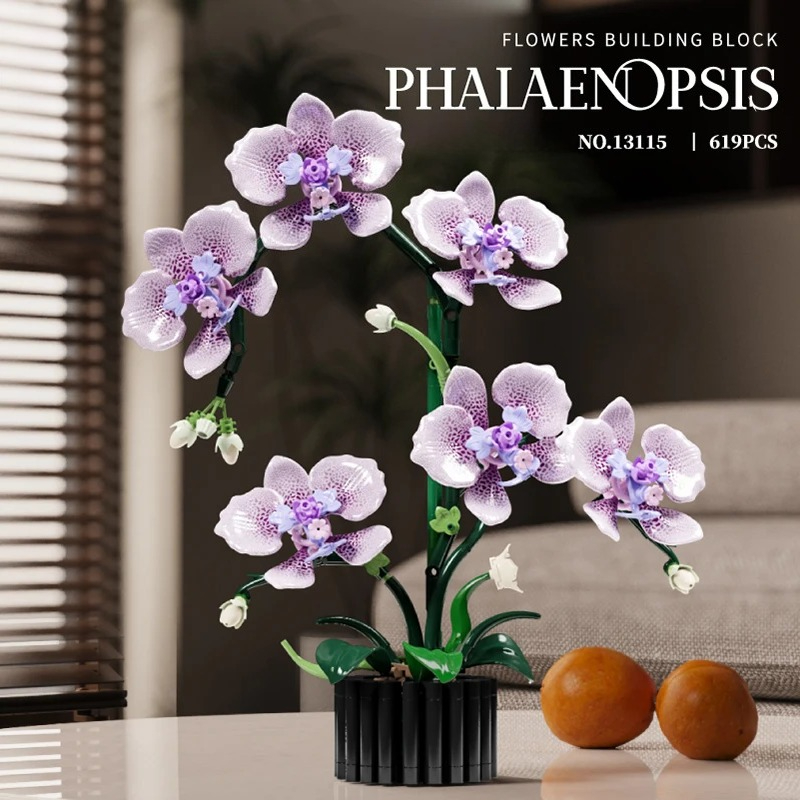 Orchid Potting Mix - 619 pçs phalaenopsis blocos de construção