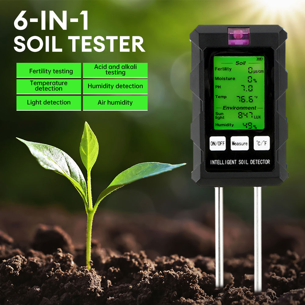 Soil Ph Meter - Medidor de Temperatura e Umidade PH,