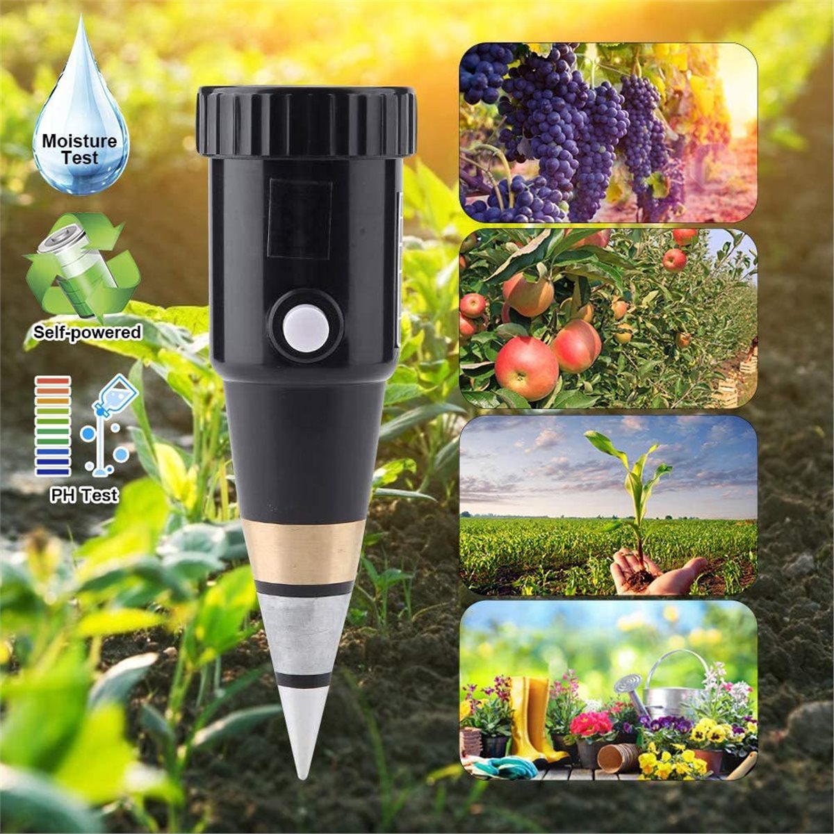 Soil Ph Meter - Medidor de pH e Umidade do