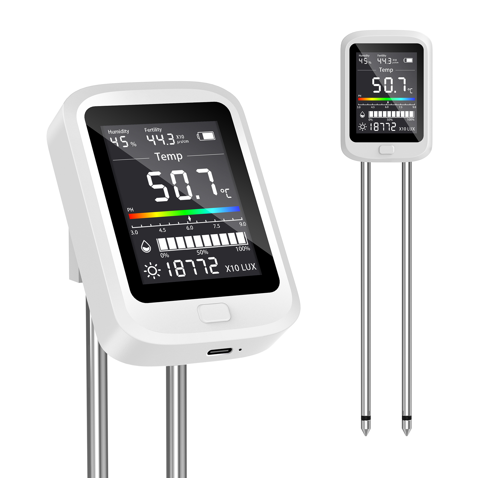 Soil Ph Meter - Medidor de Umidade do Solo 6