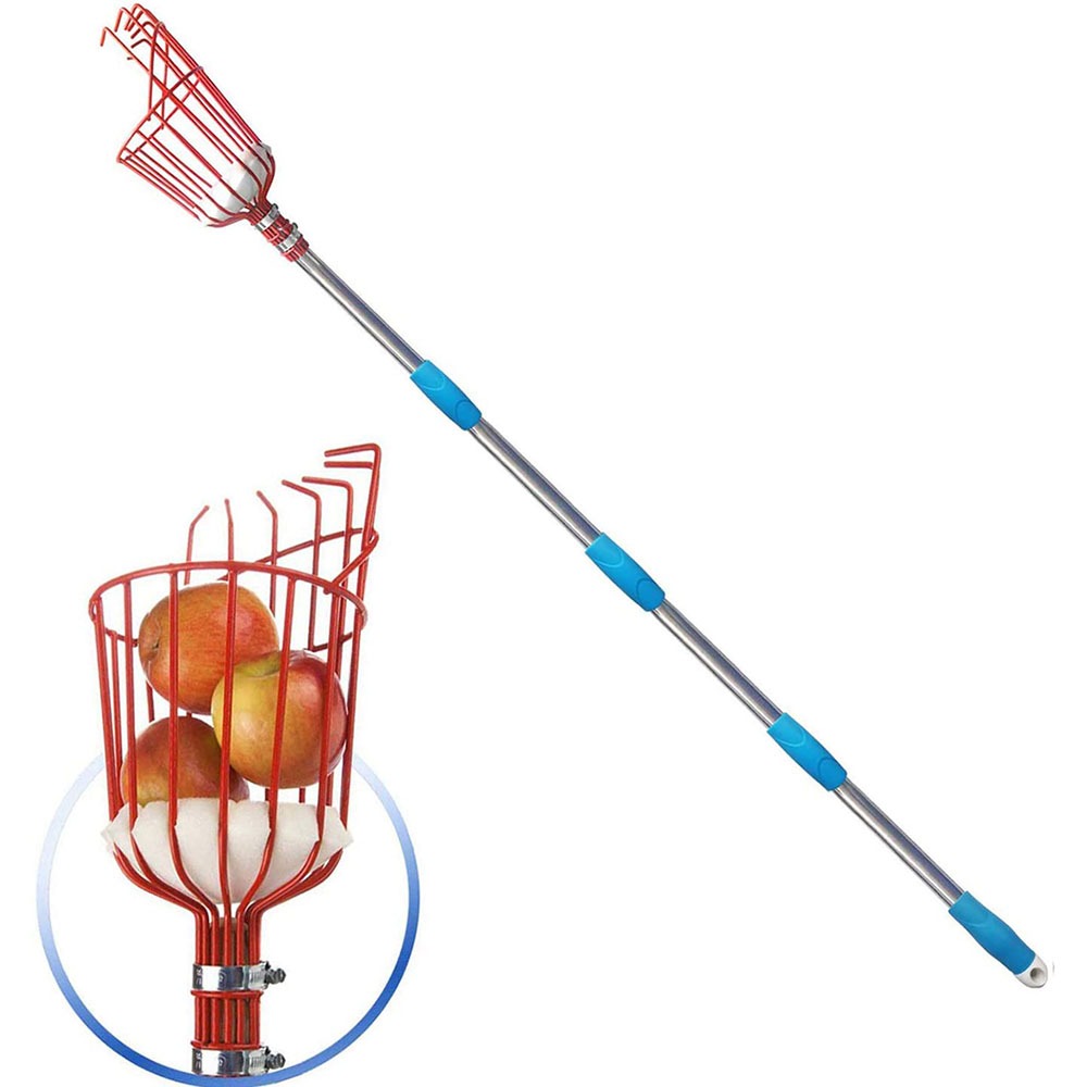 Gardening Tools Rack - Colhedor de Frutas de 260cm, Cesto