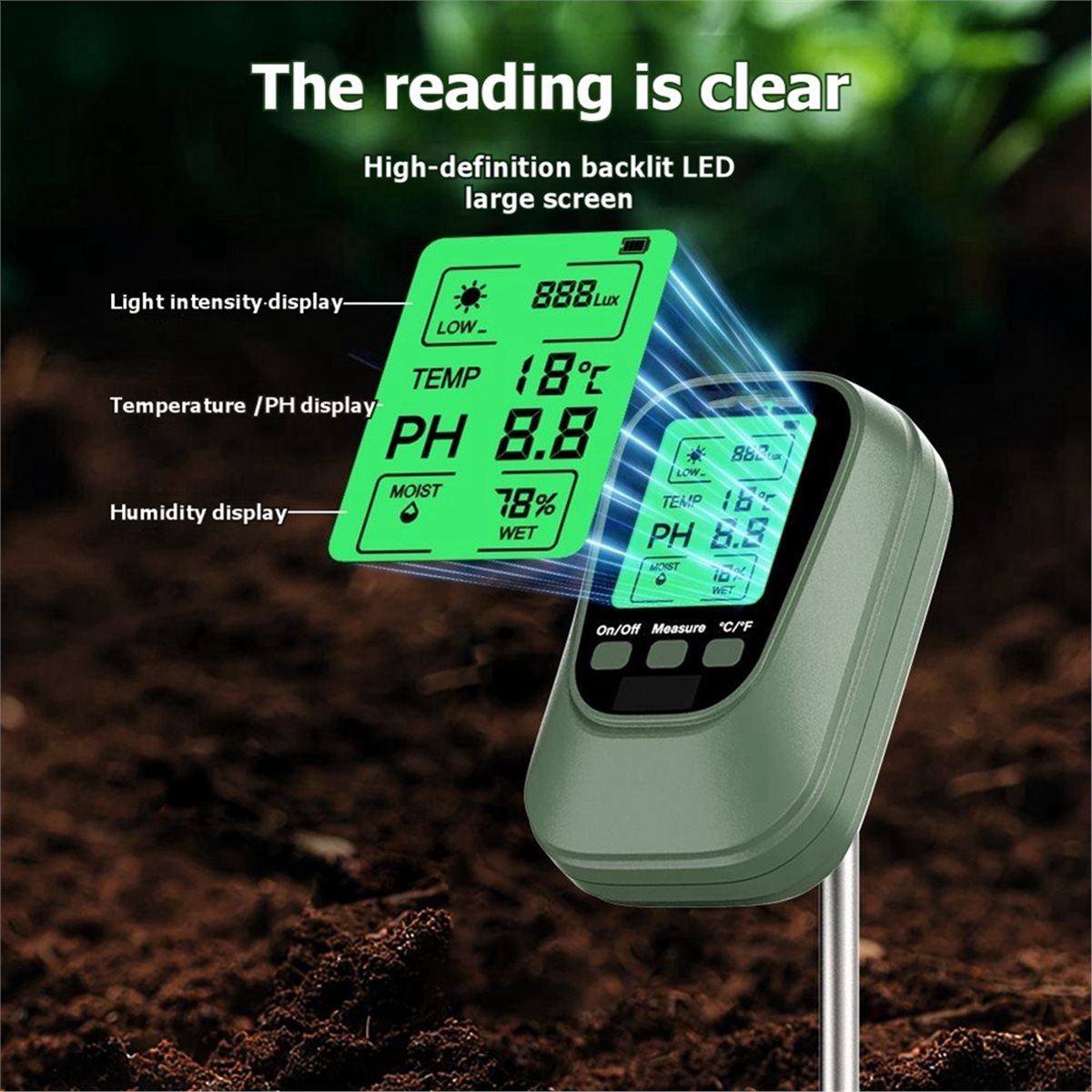 Medidor de pH do Solo DT75BG 4 - Soil Ph Meter avaliação e preço