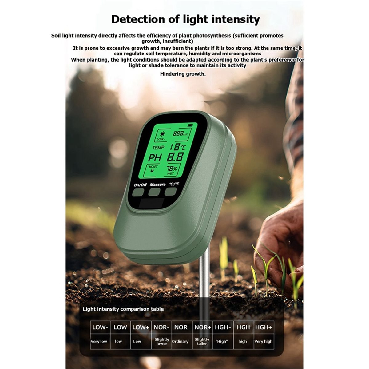 Medidor de pH do Solo DT75BG 4 - Soil Ph Meter avaliação e preço
