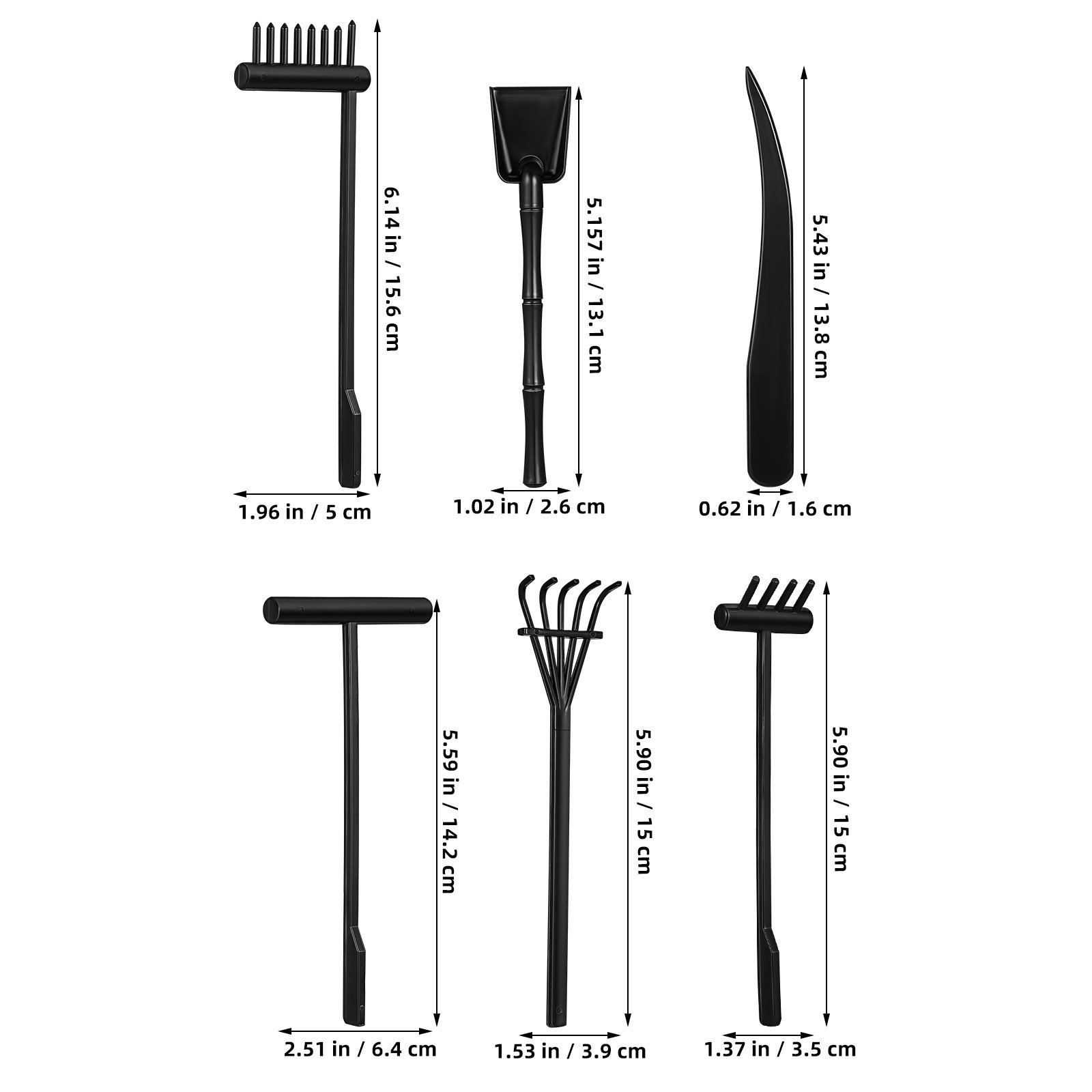 Conjunto de 6 Peças de Ferrame - Gardening Tools Set avaliação e preço