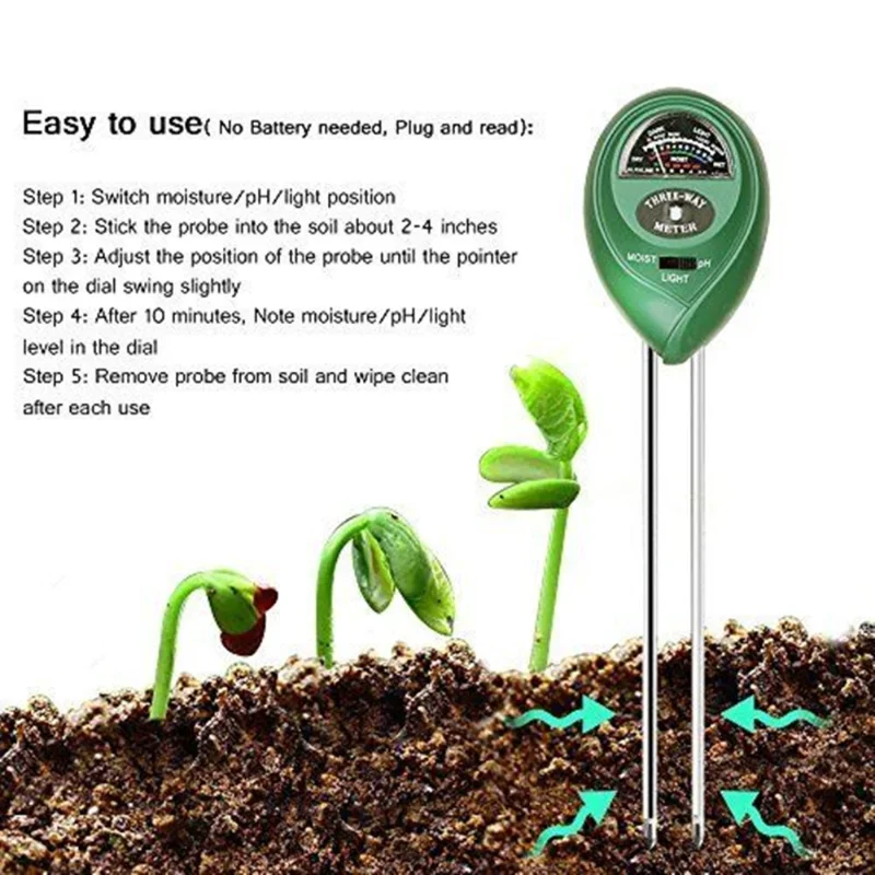 Jardim medidor de ph luz solar - Soil Ph Meter avaliação e preço