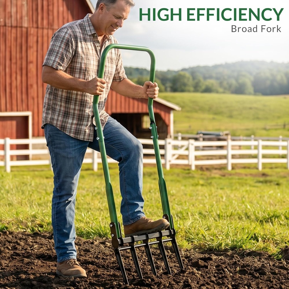 Garfo de Jardim Reforçado de 5 - Gardening Tools Heavy Duty avaliação e preço