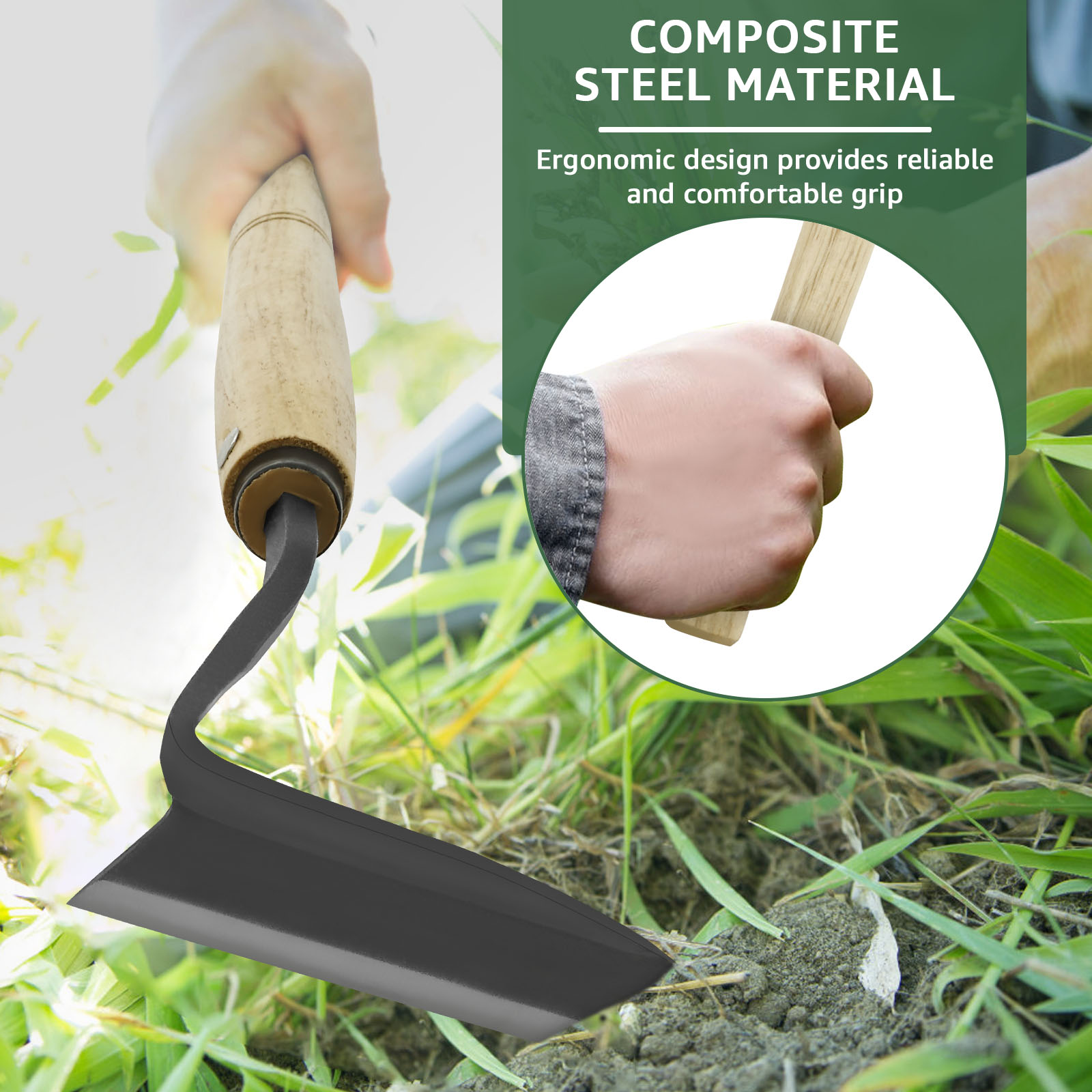 Enxada Ergonômica de Aço Carbo - Gardening Hand Tools Japanese avaliação e preço