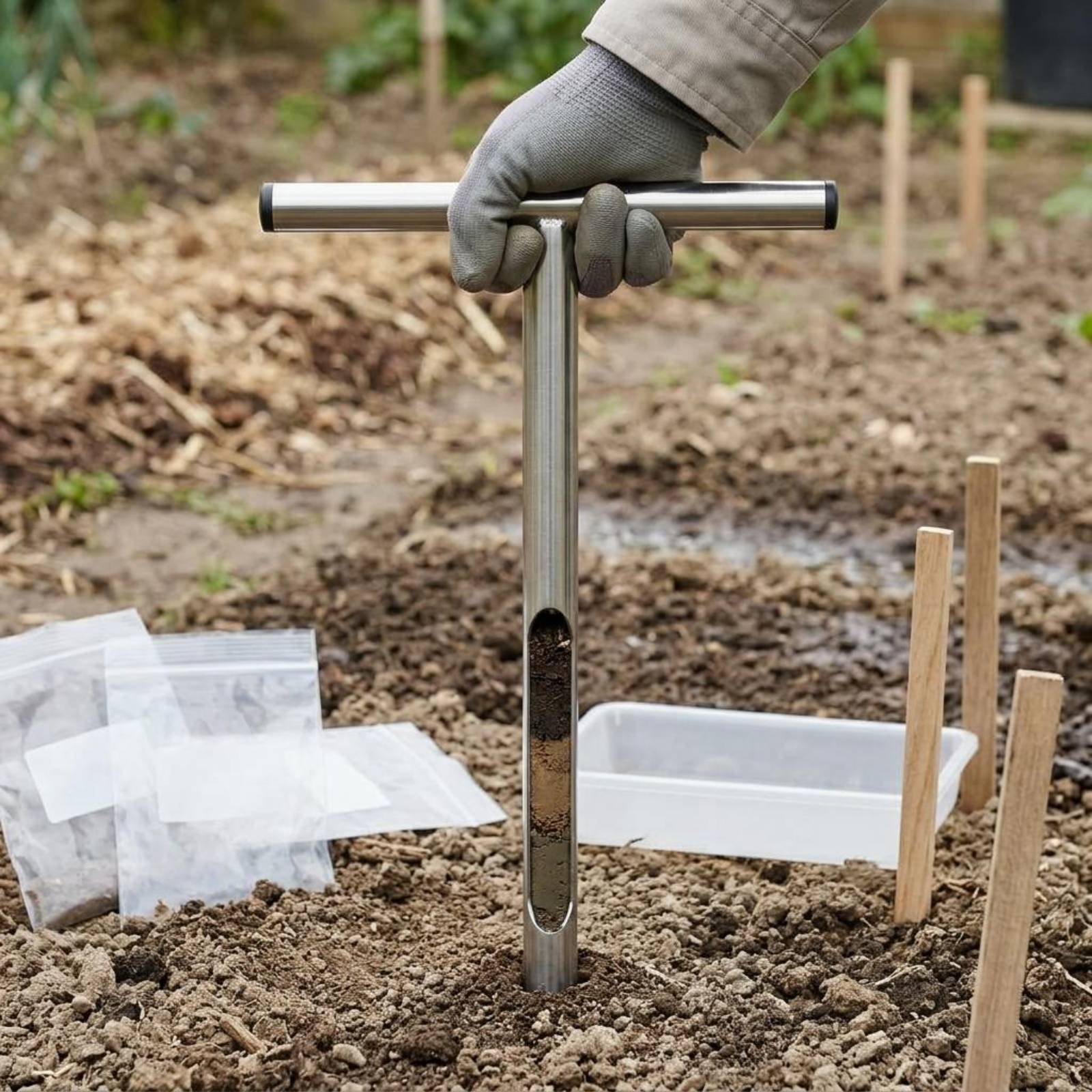 Amostrador de Solo em Aço Inox - Gardening Tools Heavy Duty avaliação e preço