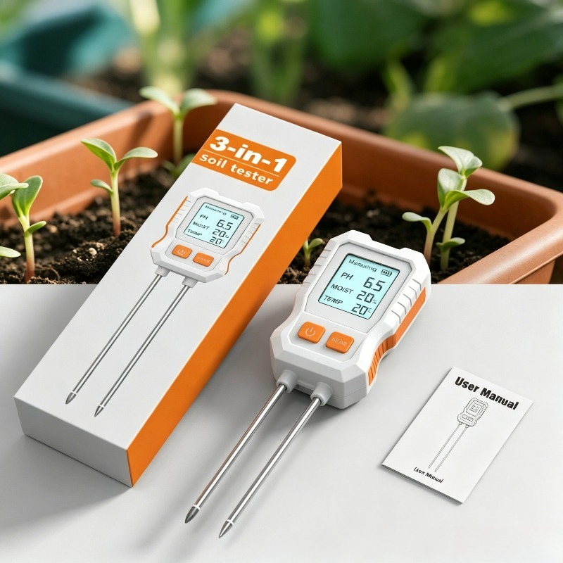 Testador Digital de Solo 3 em  - Soil Ph Meter avaliação e preço