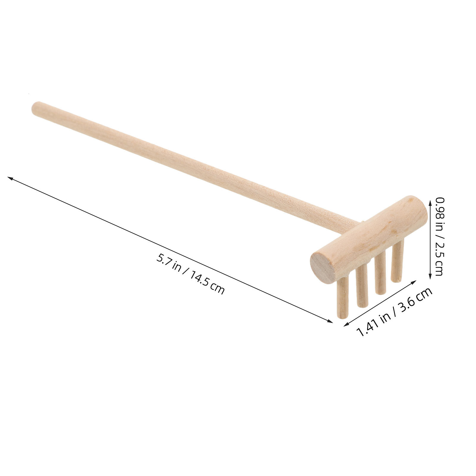 Rake de Areia em Bambu Miniatu - Zen Gardening Tools avaliação e preço