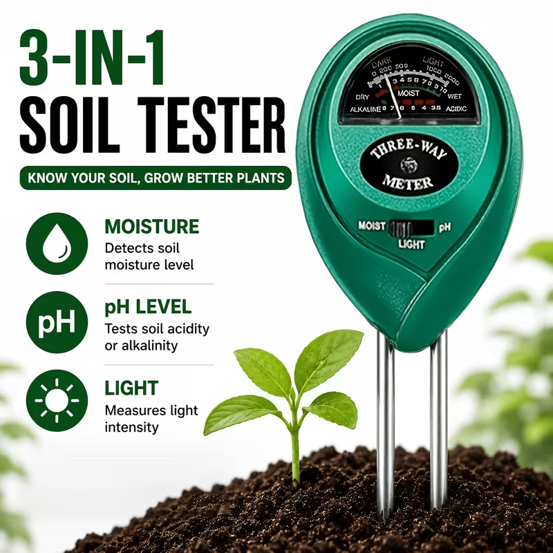 Medidor de Solo 3 em 1 (Medido - Soil Ph Meter avaliação e preço