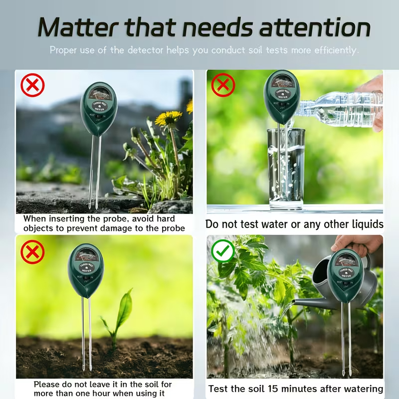 Medidor de Solo 3 em 1 (Medido - Soil Ph Meter avaliação e preço