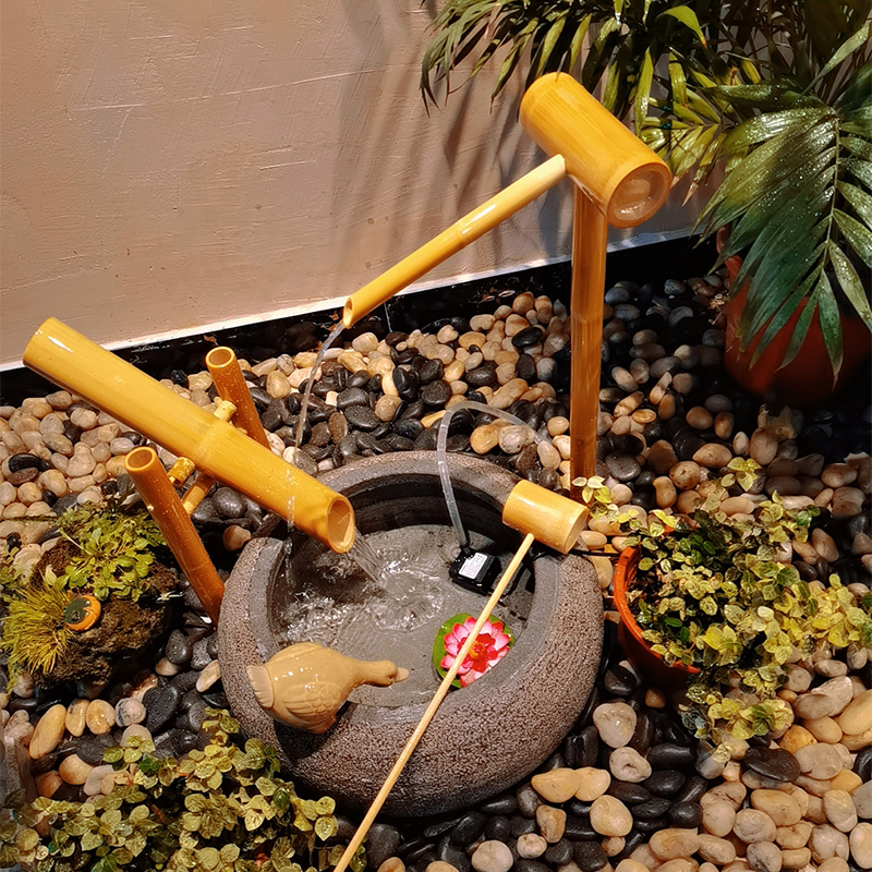 Tigela de pedra jinglu de bamb - Zen Gardening Tools avaliação e preço